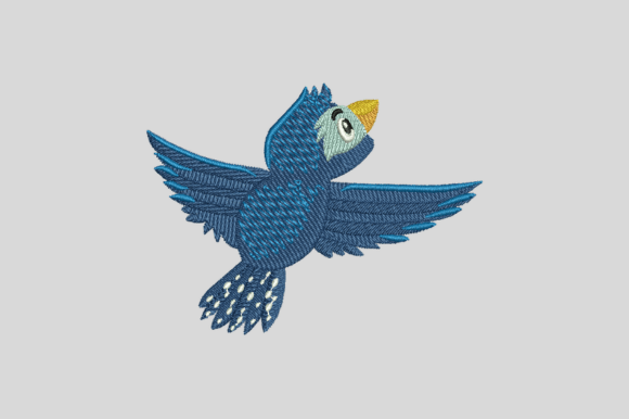 Blue Flying Bird Embroidery Design Review