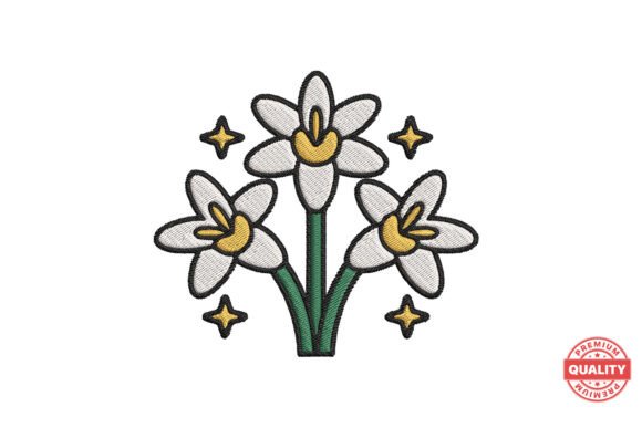 Daffodil Trio Embroidery Design Review