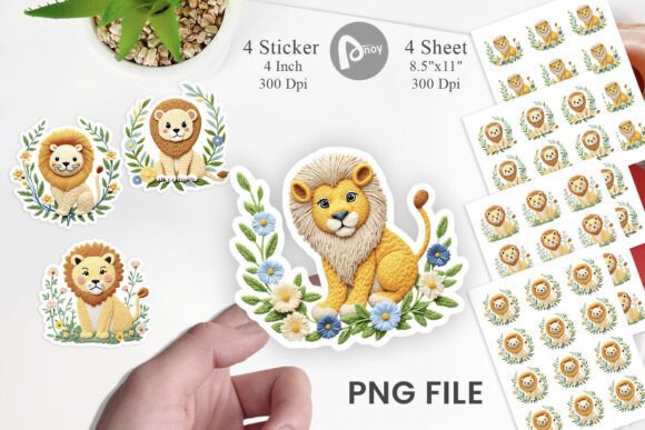 Lion Embroidery Sticker: A Designer’s Craft Fair Review