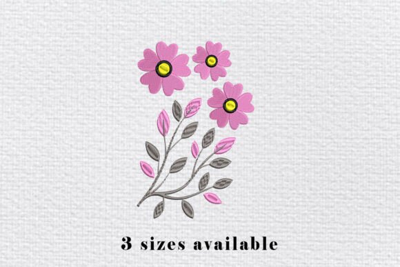Pink Daisy Floral Embroidery File Review
