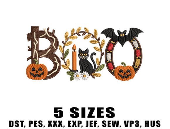 Review: Boo Wreath Halloween Embroidery Design