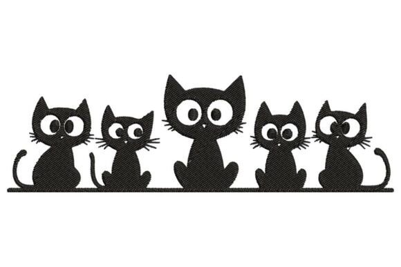 Review: Curious Black Cats Border Embroidery Design