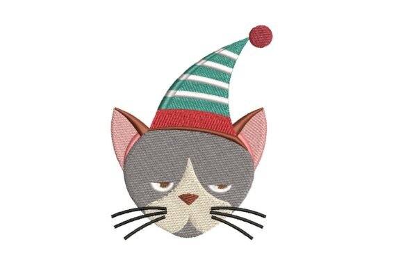 Review: Grumpy Christmas Cat Embroidery Design