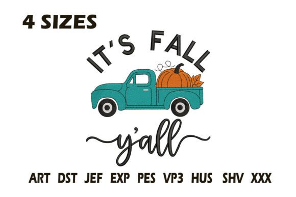 Review: It’s Fall Y’all Truck Embroidery Design