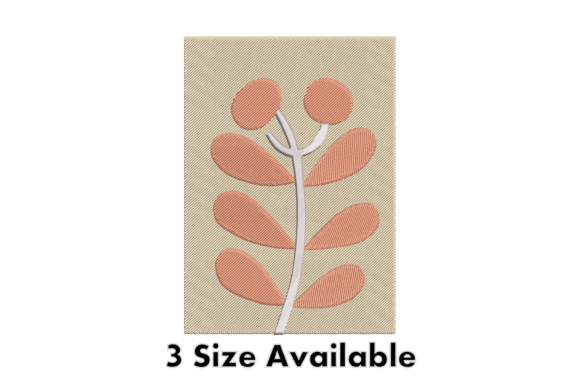 Review: Minimal Leaf Plant Embroidery Design for Brands