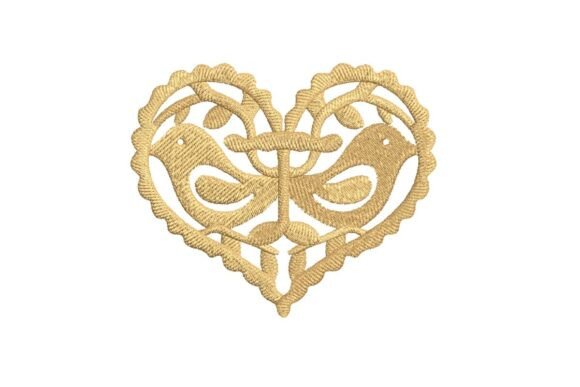 Review: Ornate Golden Heart Lovebirds Design