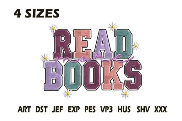 Review: Read More Books Embroidery Design
