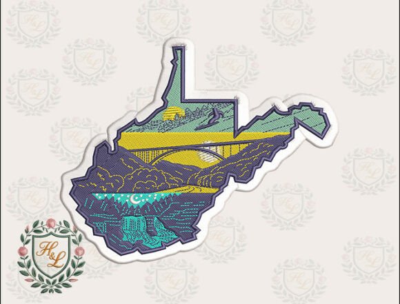 Reviewing Layers of West Virginia Embroidery Files