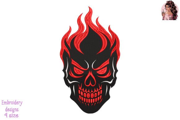 Reviewing Skull Flames Embroidery for Etsy Shops