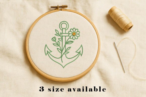 Reviewing the Floral Anchor Embroidery Design